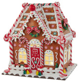 Kurt Adler 13" Battery-Operated Gingerbread House With LED Light and Timer