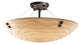 24-inch Semi-Flush Bowl - PAIR SQUARE FINIALS