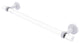 Pacific Beach 30" Towel Bar with Twisted Accents, Matte White