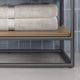 Bahia Bath Vanity, Oak, 60", Matte Black Hardware, Single, Freestanding