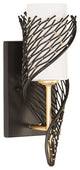 Varaluz-240K01MBFG-One Light Wall Sconce Matte Black/French Gold