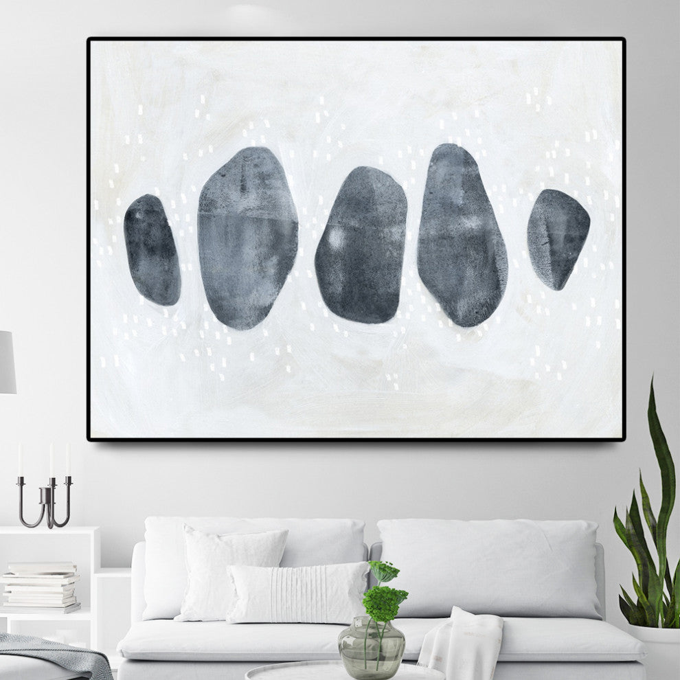 "Stone Collection I" Oversized Framed Canvas, 60" x 40"