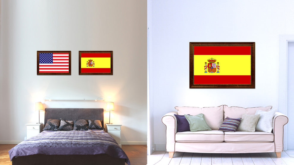 Spain Country Flag Canvas Print, 27"x39"