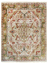 Beige Traditional All Over Oushak Area Rug