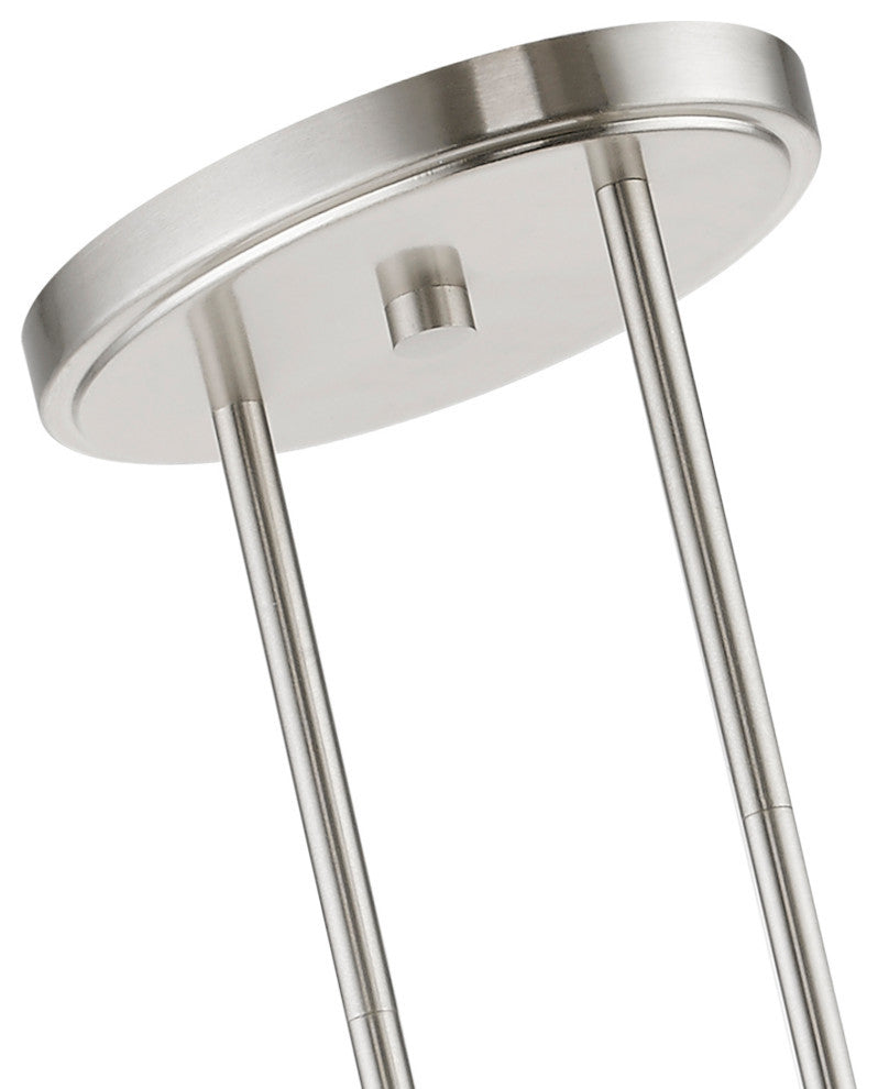 Willow 4 Light Brushed Nickel Linear Chandelier