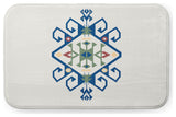 24" x 17" Southwest Medallion Bathmat, Dark Cobalt Blue