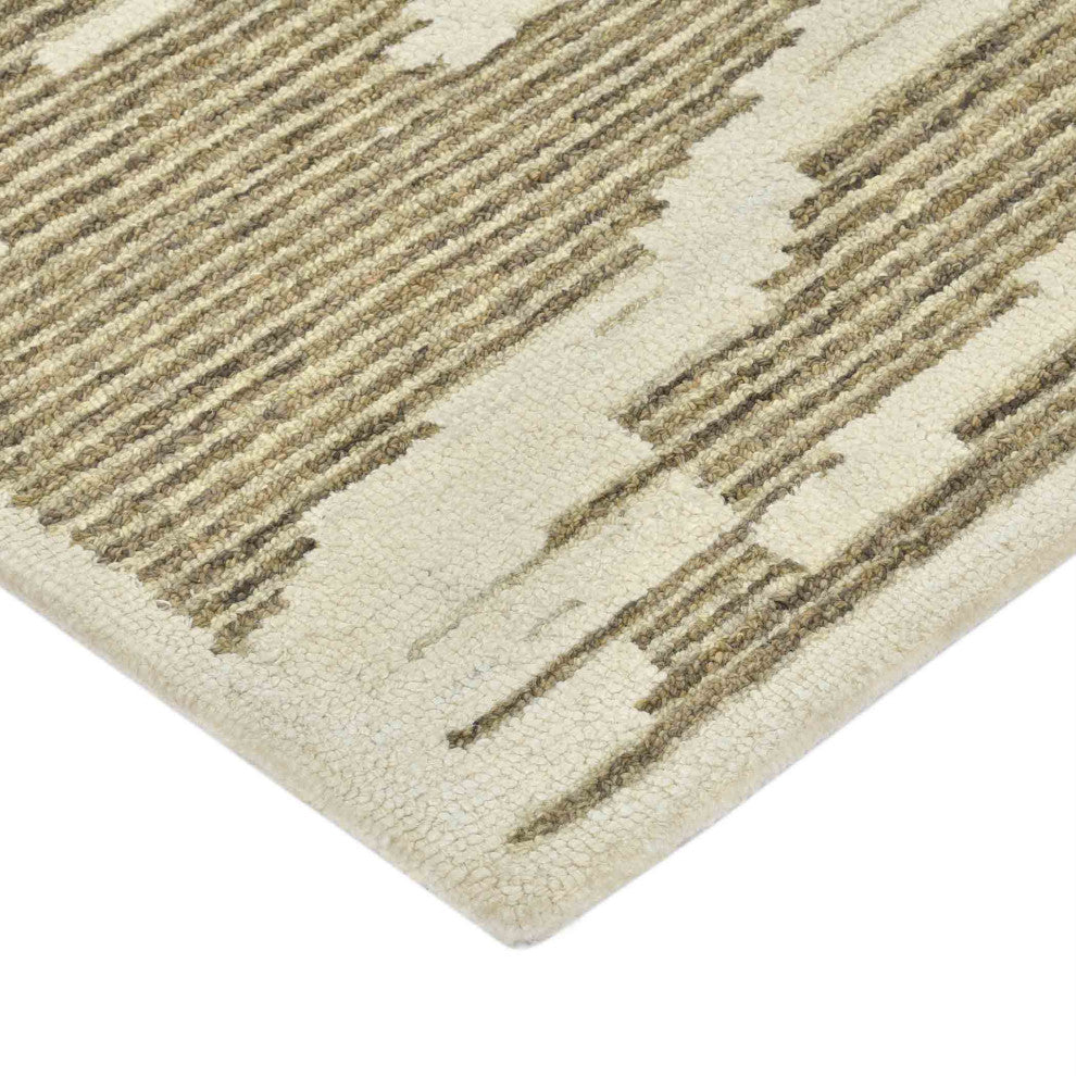 Chicago Turlen Area Rug, Beige, 2' x 3', Geometric