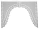 Sheer Divine 80x63 Swag Pair, White