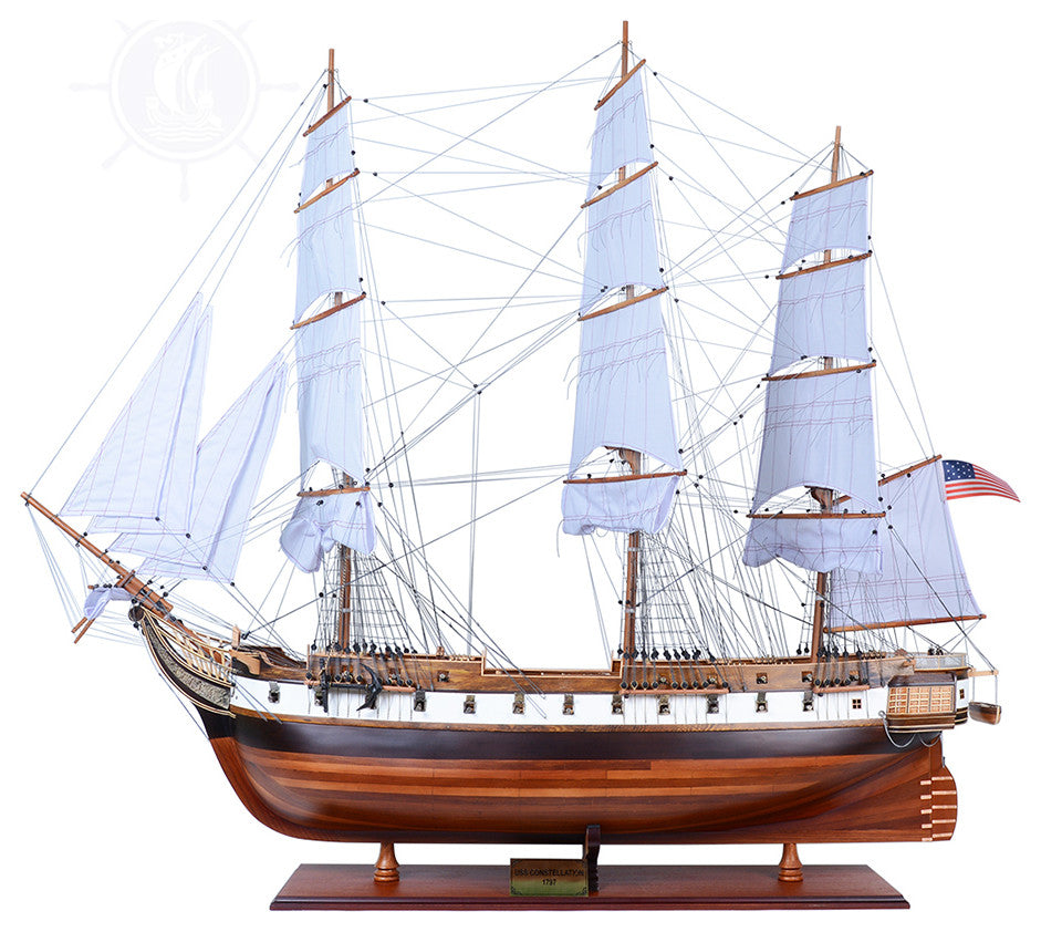USS Constellation Xl Museum-quality Fully Assembled Wooden Model Ship