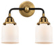 Small Bell Bath Vanity Light, Black Antique Brass, Matte White, Matte White