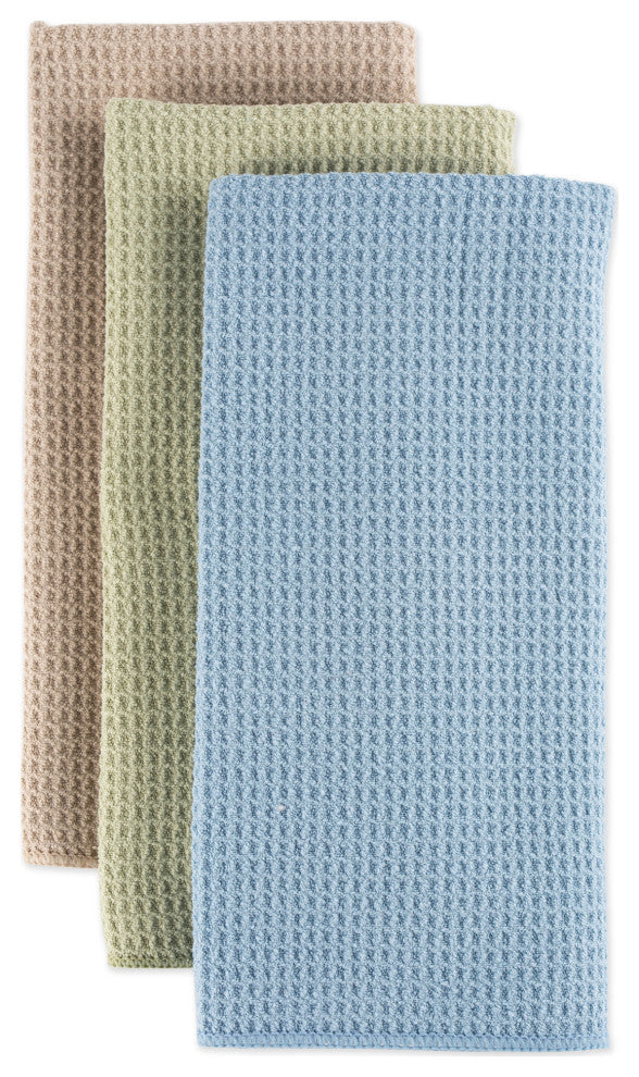 3 Pc Micro Waffle Weave Assorted