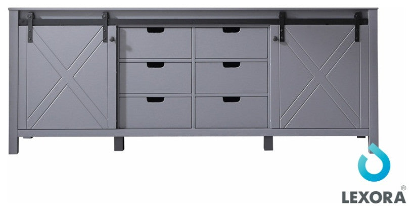 Marsyas 84" Dark Gray Vanity Cabinet Only