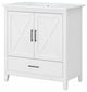 Bush Key West 32" Engineered Wood Bathroom Vanity with Sink in White Ash