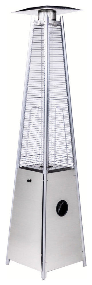 Legacy Heating 40,000 BTU Stainless Steel Outdoor Flame Heater, Stainless Steel