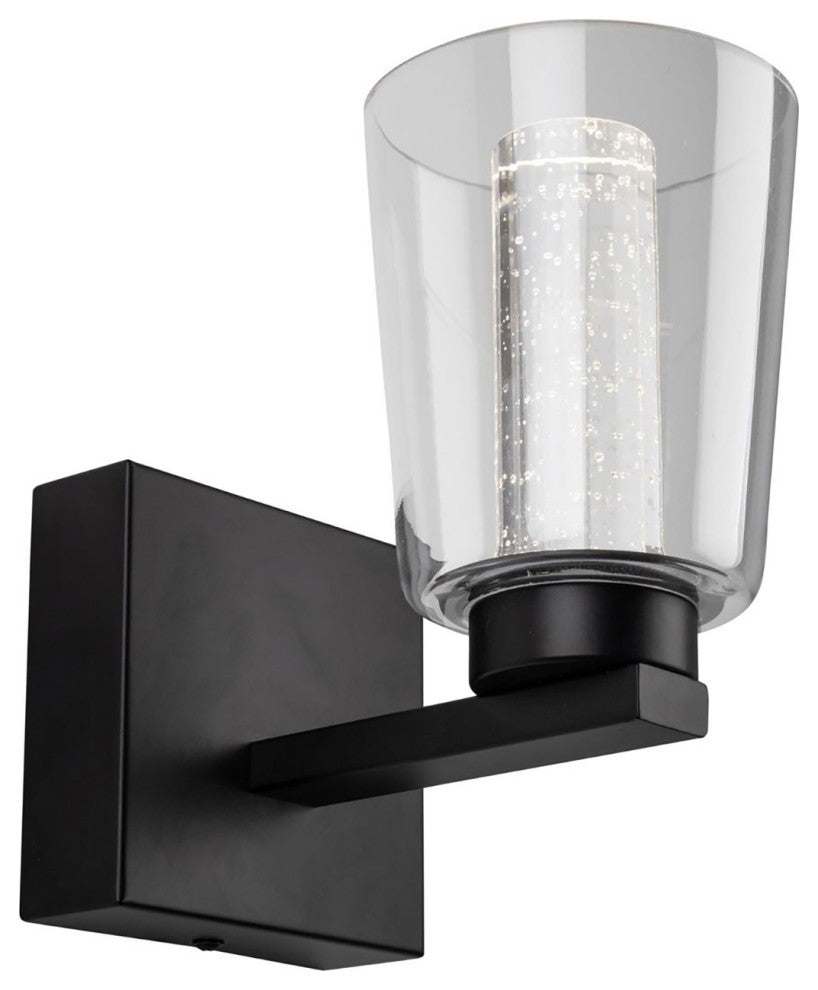 Dalton - 1-Light Bathroom Sconce - Black