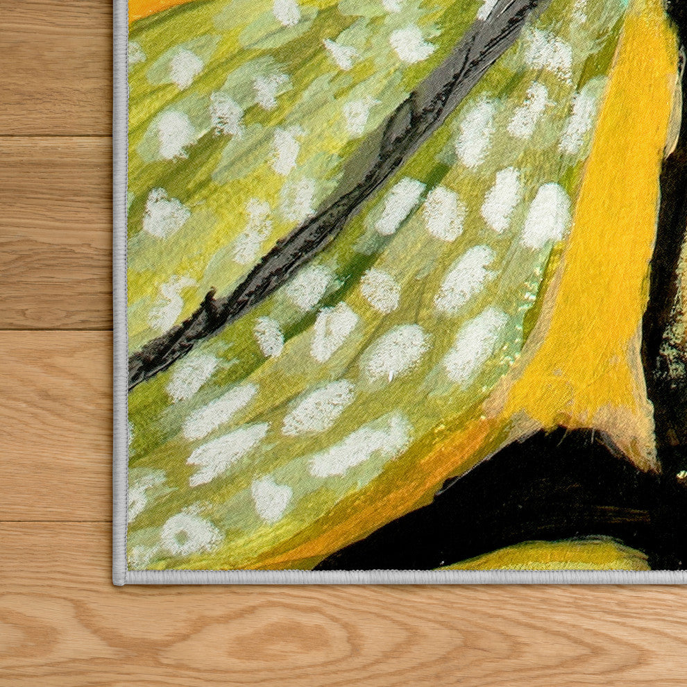 Secret Garden Floral II Art Area Rug, Power-Loomed, 5'x7.5'