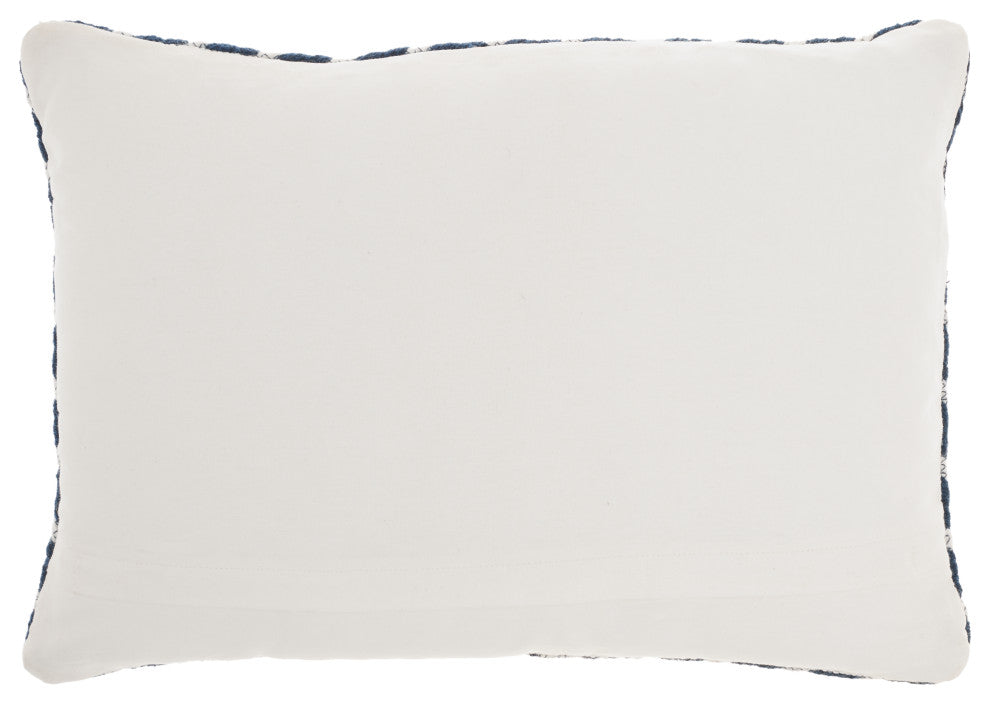 Mina Victory VJ111 Throw Pillow, Navy, 14" x 20"