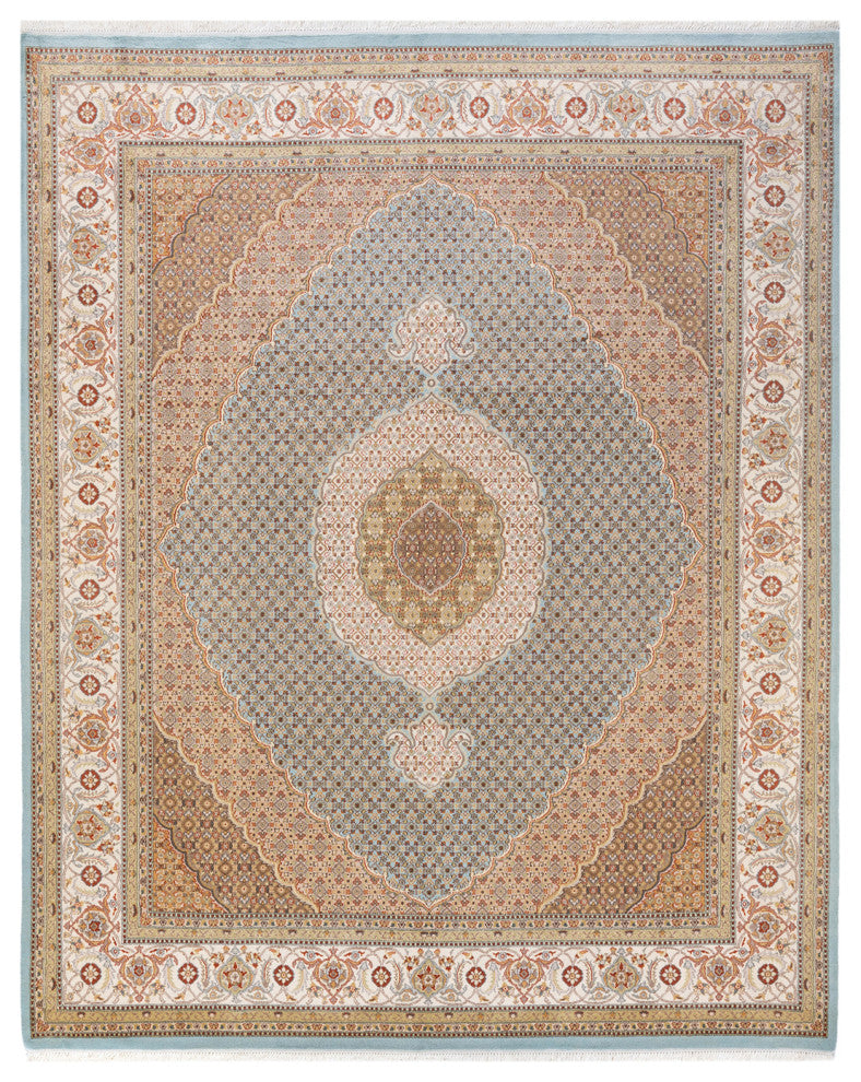 Loikaw One-of-a-Kind Hand-Knotted Area Rug Light Blue, 8'1"x10'3"