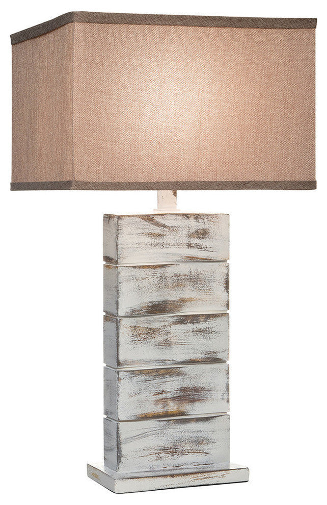29" Hydrocal Table Lamp