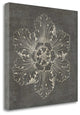 "Rosette V Gray" By Wild Apple Portfolio, Giclee Print on Gallery Wrap Canvas