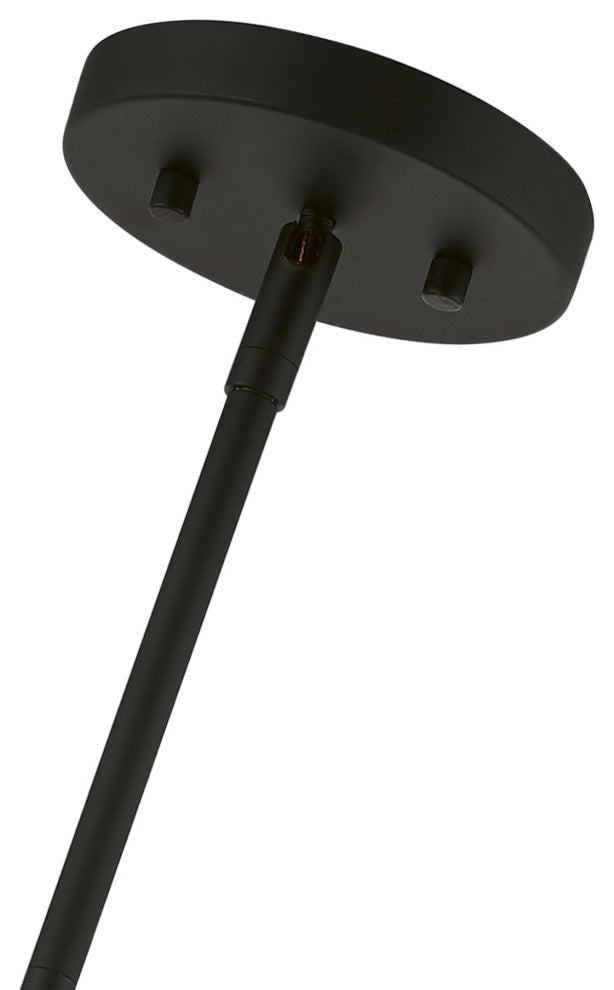 Elmhurst 5 Light Black Large Drum Pendant