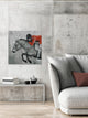 "Horseback Rider" Painting Print on Wrapped Canvas, 12"x12"
