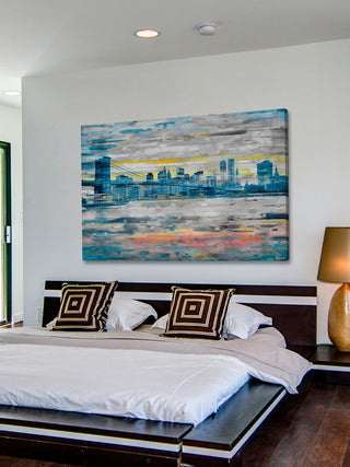 "Bridge Skyline" Print on Canvas, 60"x40"