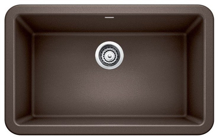 Blanco Ikon Silgranit 30" Apron Front Kitchen Sink, Cafe Brown