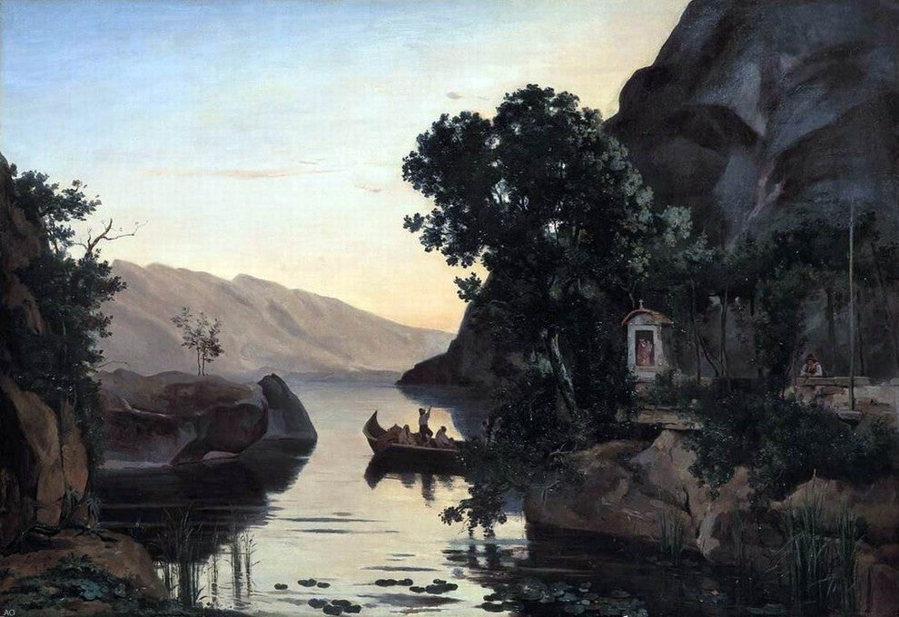 Jean-Baptiste-Camille Corot Landscape near Riva Wall Decal