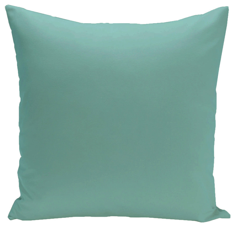 Solid Decorative Pillow, Jade, 18"x18"