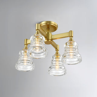 Crystorama Lighting Group GRG-1045 Gregory 4 Light 17"W - Aged Brass