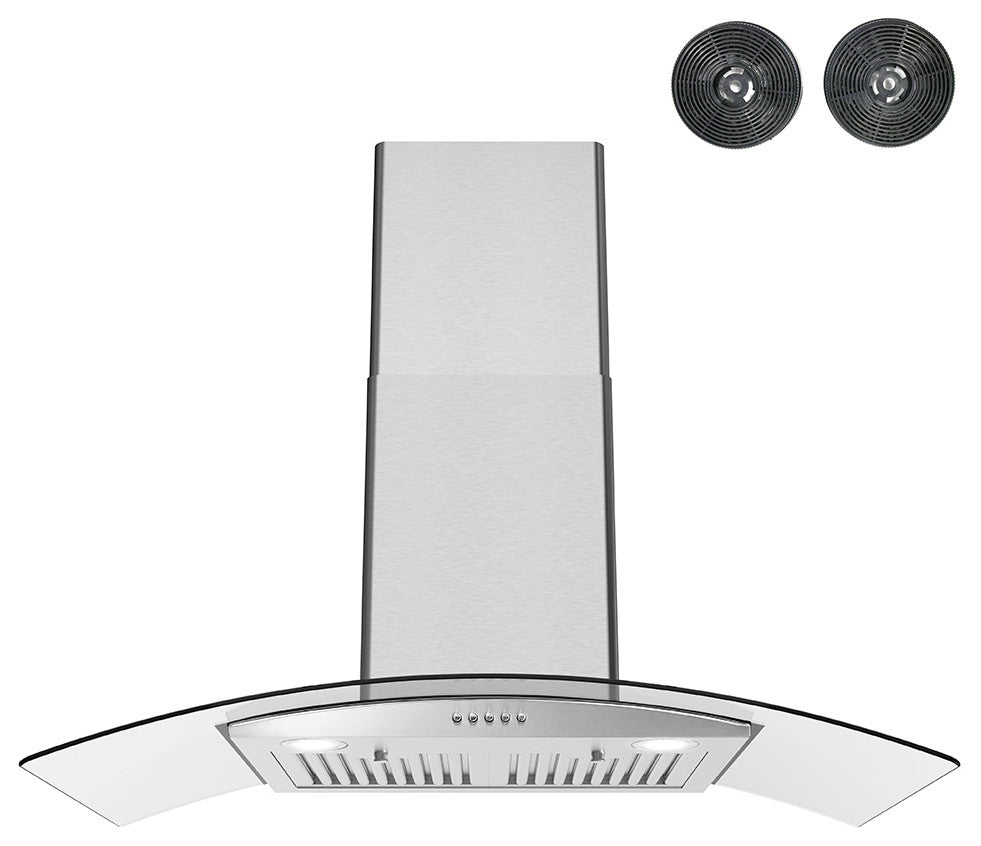 Streamline 36" Gasperi Convertible Wall Mount Range Hood, Stainless Steel