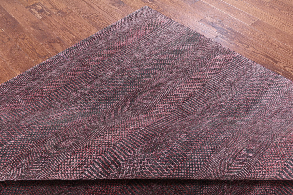 Handmade Wool and Silk Savannah Grass Rug 8' 0" X 9' 5" Q12011