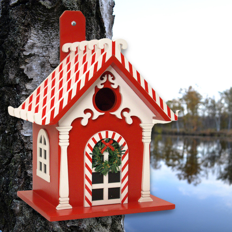 Candy Cane House Birdhouse