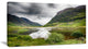 Valley Of Glencoe in Green, Landscape Canvas Art Print, 40x20