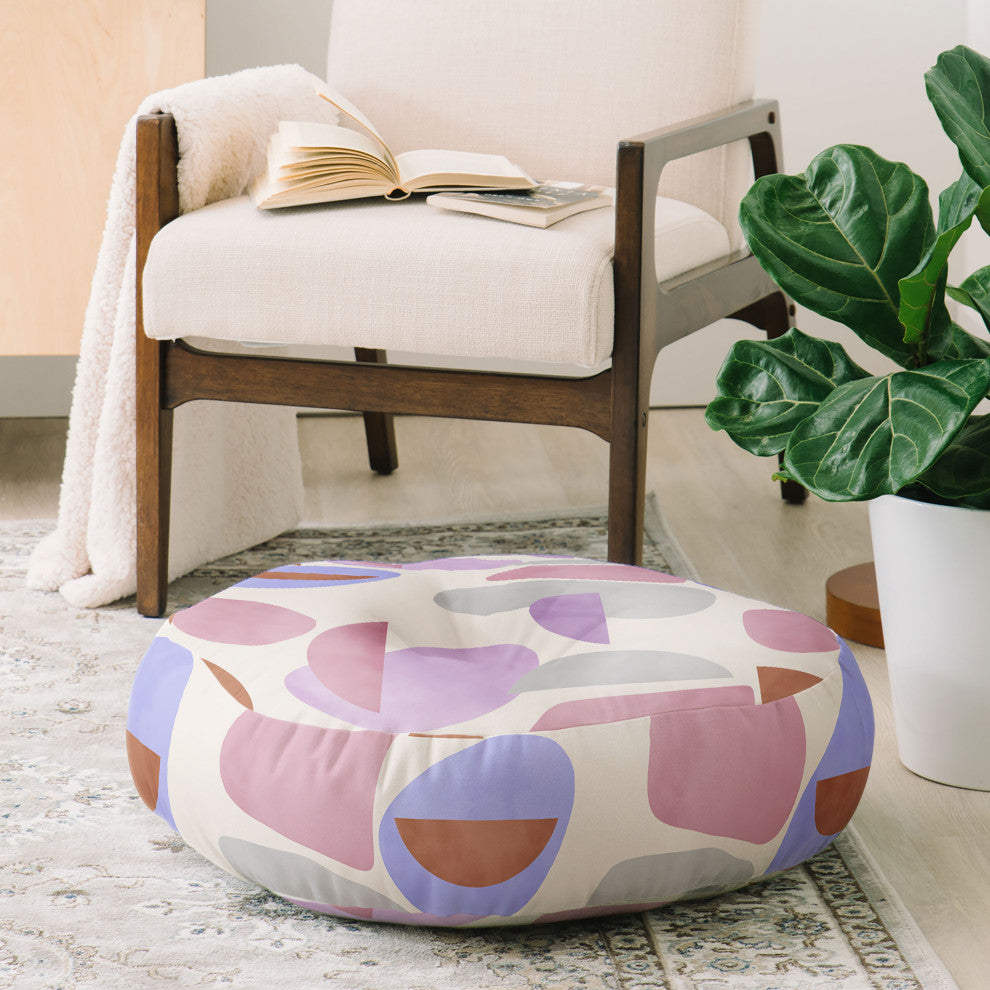 Marta Barragan Camarasa Geometric Shapes 78G Floor Pillow Round