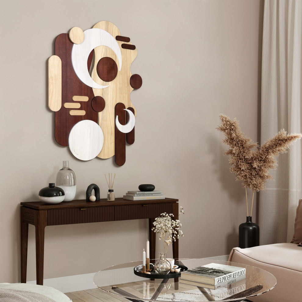 "Sands Serenade" Hand Made Wood Abstracts Wall Art, Ap-102b-4030-02