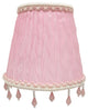 5" Ruche Pleated Empire, Pink, Clip-On Chandelier Shade, 3"x5"x4.5, Single