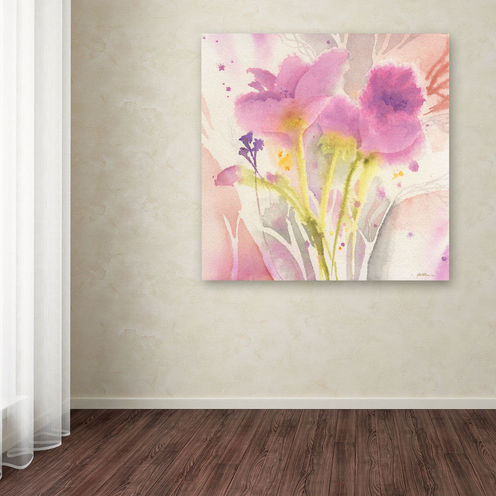 'Magenta Duo' Canvas Art by Sheila Golden