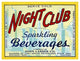 "Night Club Sparkling Beverage" Paper Print by Vintage Booze Labels, 38"x29"