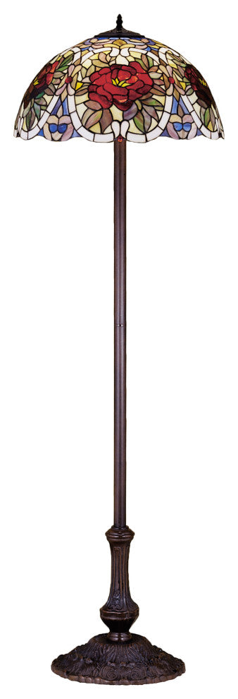 Meyda lighting 27601 63" High Renaissance Rose Floor Lamp