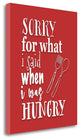 "When I Was Hungry" By Tara Moss, Giclee Print on Gallery Wrap Canvas