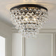 Toronto 16" Metal, Crystal LED Flush Mount, Oil Rubbed Bronze