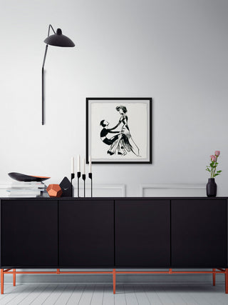 "Chic Duo" Framed Painting Print, 24"x24"
