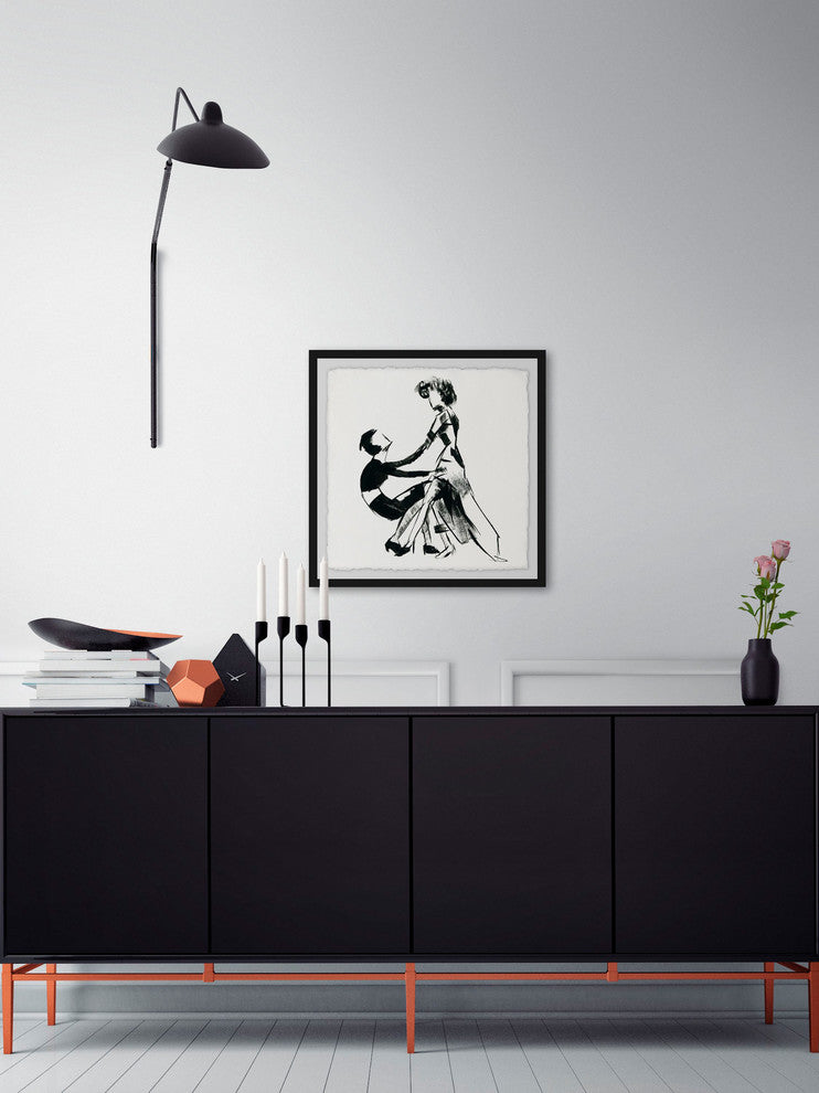 "Chic Duo" Framed Painting Print, 24"x24"