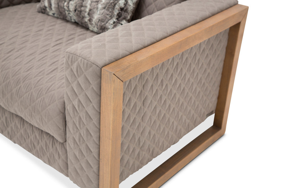 Hudson Ferry Chair and a Half, Slate Gray/Driftwood