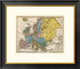 "Map of Europe, 1839" Framed Digital Print by Samuel Augustus Mitchell, 26"x22"