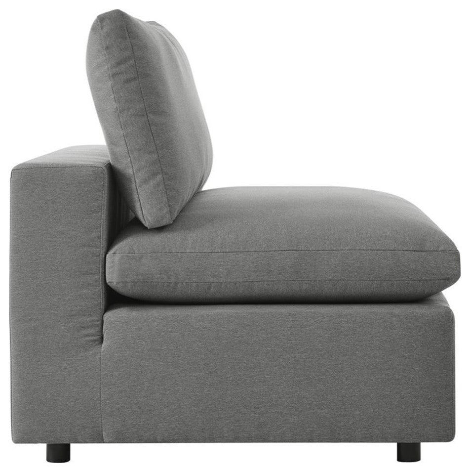 Commix 6-Piece Outdoor Patio Sectional Sofa Charcoal -5585