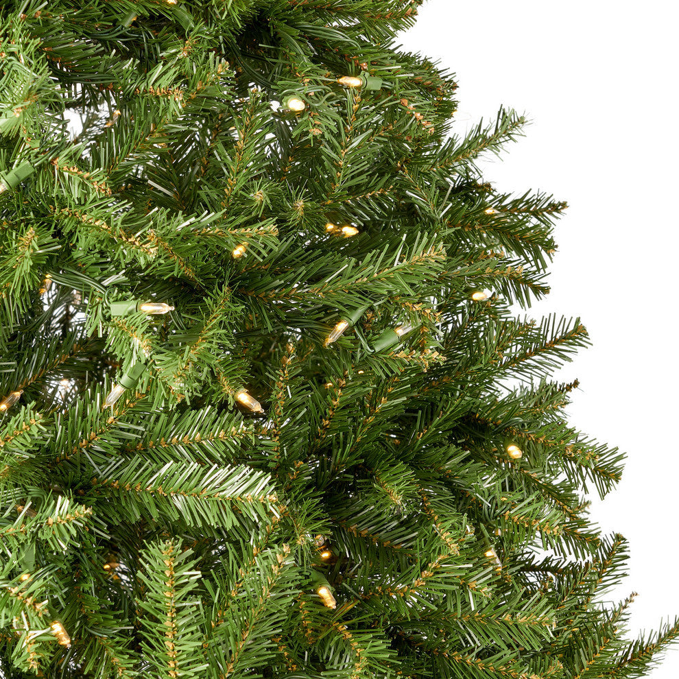 9-foot Fraser Fir  Hinged Artificial Christmas Tree, Clear Led
