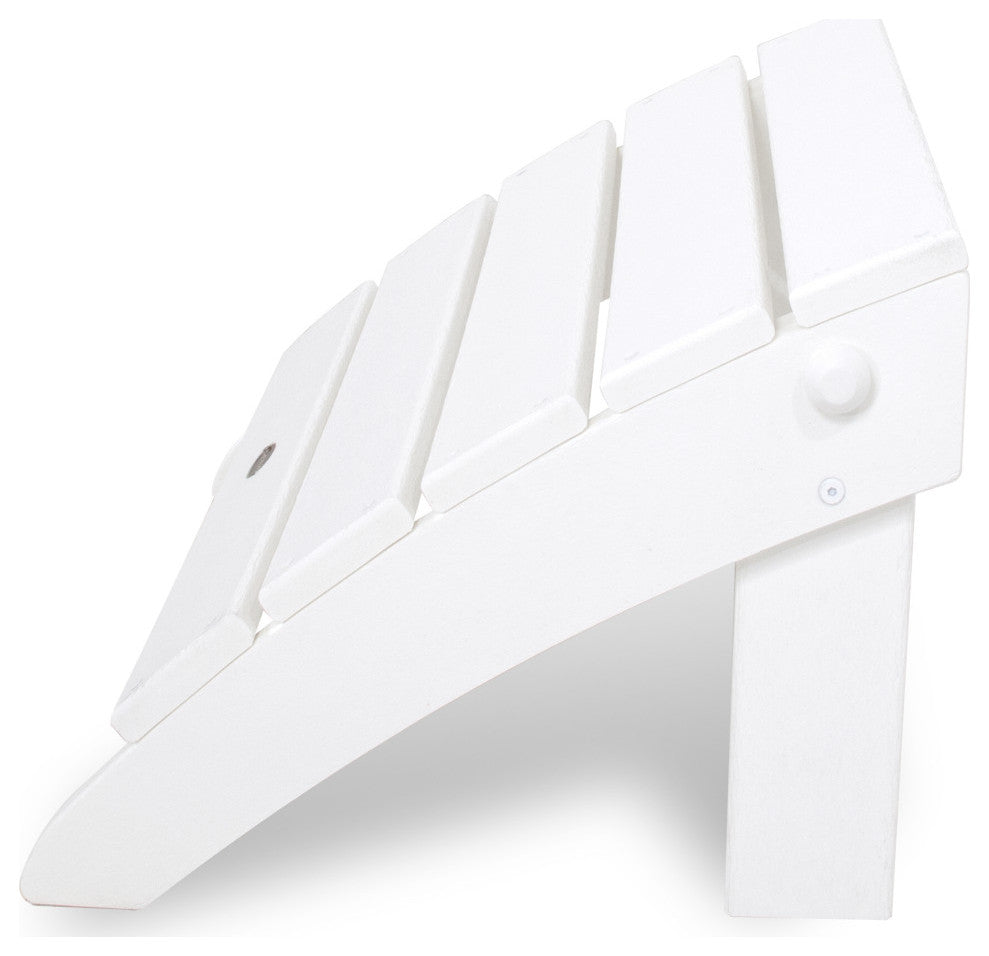 Polywood Classic Adirondack Ottoman, White